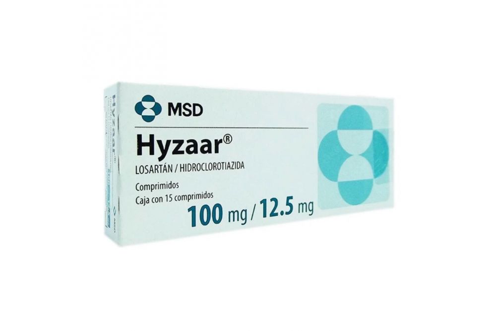 Hyzaar 100 mg Caja Con 15 Comprimidos