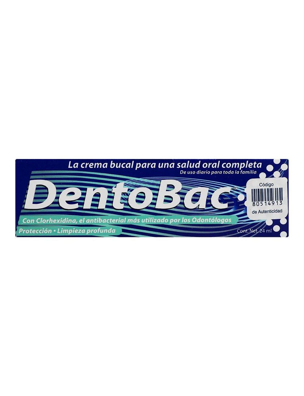 DentoBac Crema Bucal Caja Con Tubo Con 24 mL DentoBac Crema Bucal Caja Con Tubo Con 24 mL