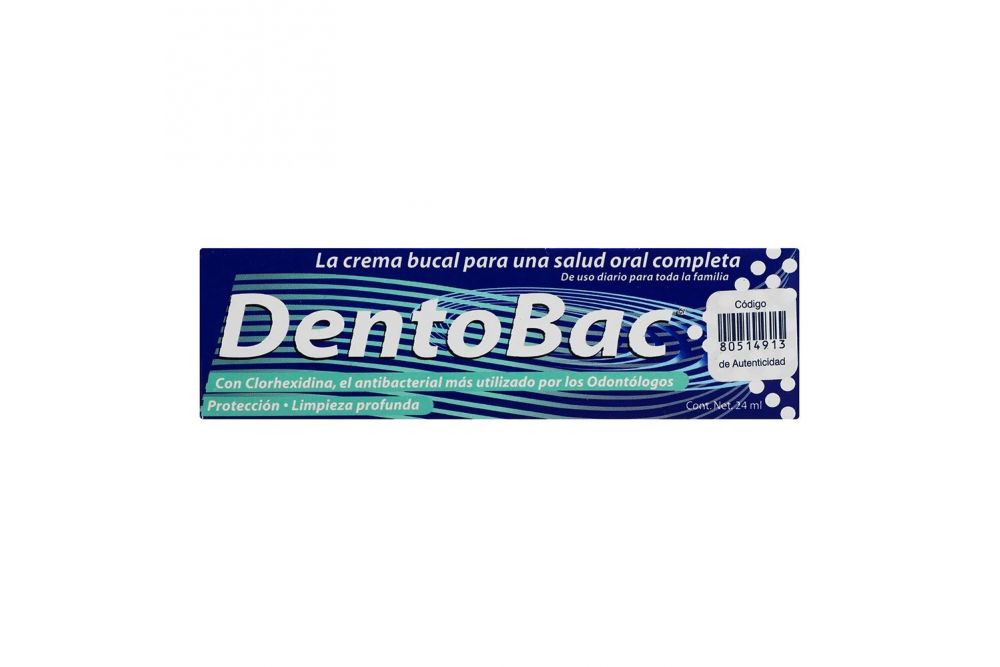 DentoBac Crema Bucal Caja Con Tubo Con 24 mL