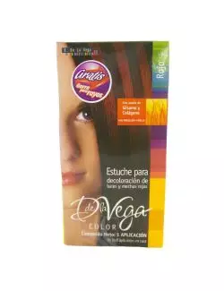 DE LA VEGA ESTUCHE PARA DECOLORACIÓN DE LUCES Y MECHAS ROJAS