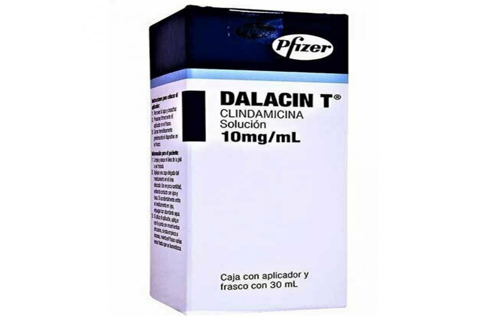 Dalacin T Solución 10mg/mL Caja Con Aplicador y Frasco Con 30mL