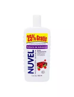 Crema Corporal Nuvel Extracto de Arandanos 750 mL