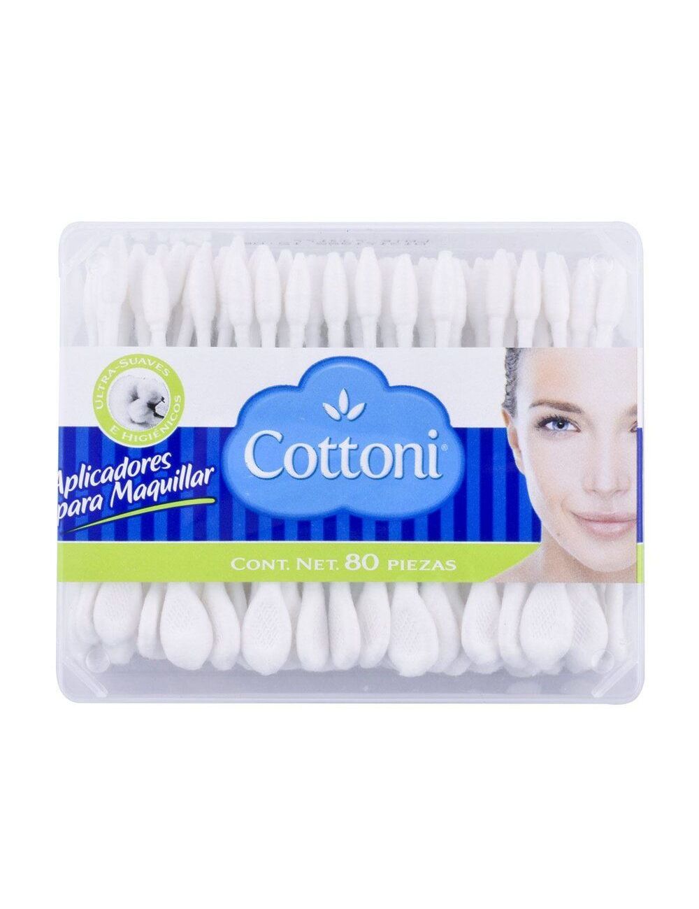 COTTONI APLICADORES DE ALGODÓN PARA MAQUILLAR 80 PIEZAS - CAJA CON 80 PIEZAS COTTONI APLICADORES DE ALGODÓN PARA MAQUILLAR 80 PIEZAS - CAJA CON 80 PIEZAS
