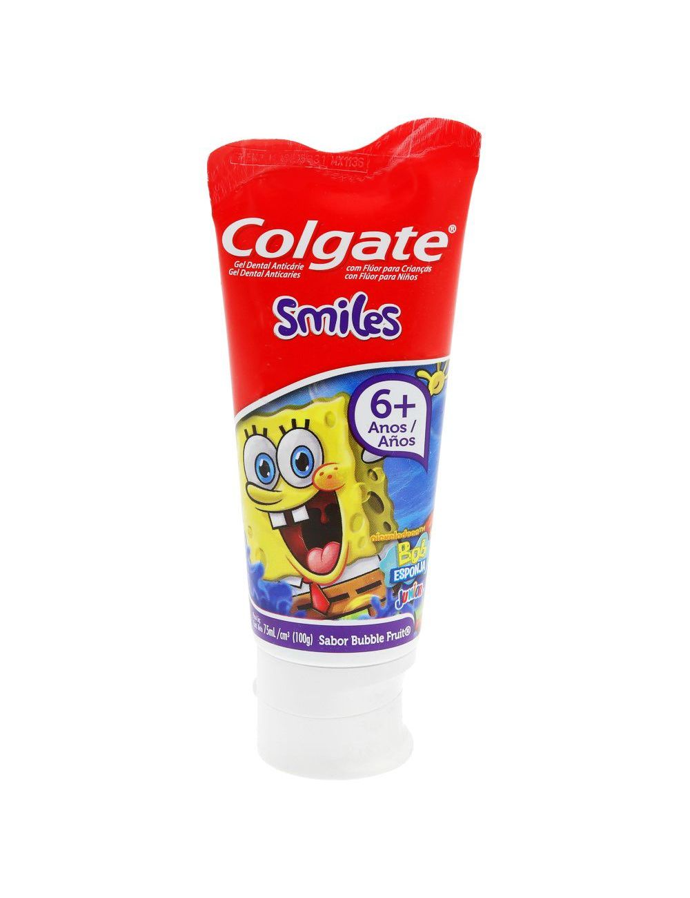 Colgate Smiles Bob Esponja Tubo Con 75 mL Sabor Bubble Fruit