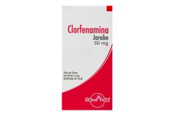 Clorfenamina 50 mg Caja Con 1 Frasco Con 60 ml y Vaso Dosificador De 10 mL