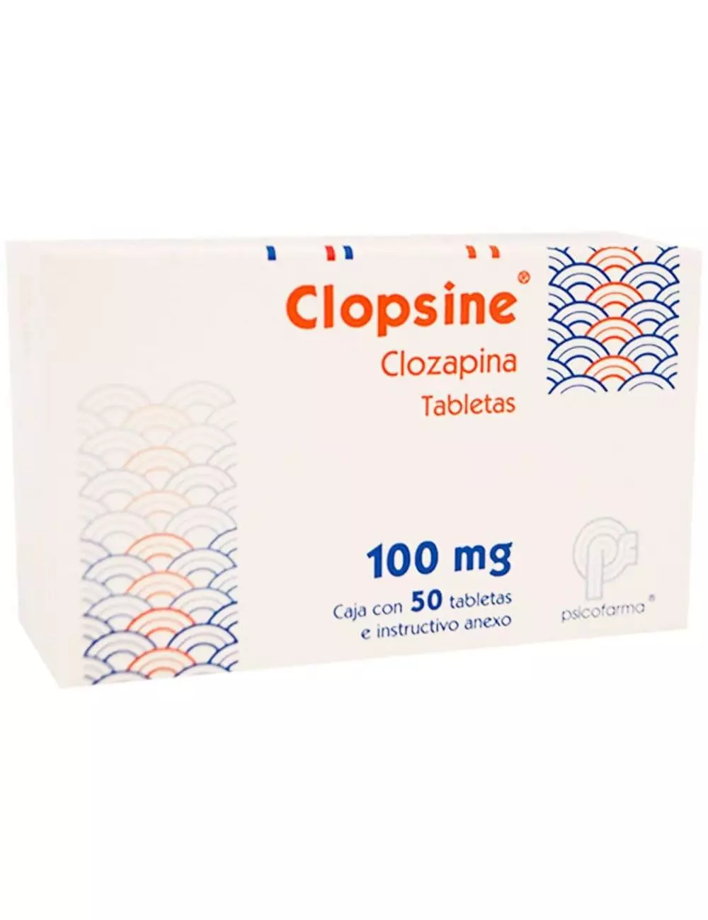 Clopsine® (Clozapina) 100 mg | 50 Tabletas + Instructivo | Psicofarma
