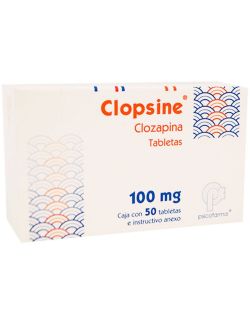 Clopsine® (Clozapina) 100 mg | 50 Tabletas + Instructivo | Psicofarma