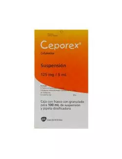 Ceporex Suspensión 125mg/5mL Caja Con Frasco Con 100mL -RX2