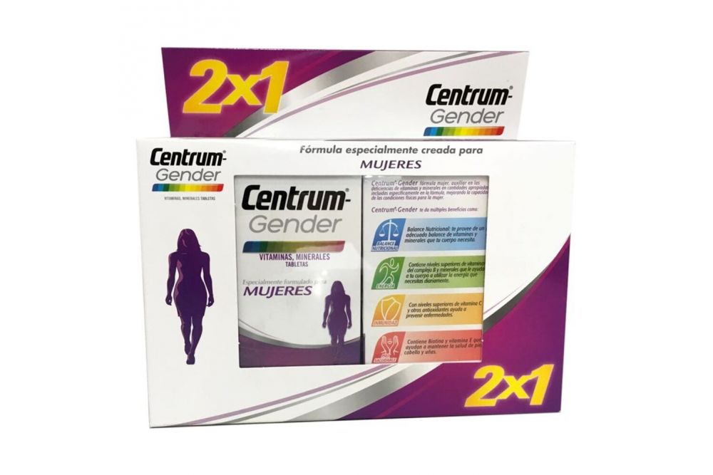 Centrum-gender mujeres con 60 tabletas - 2X1