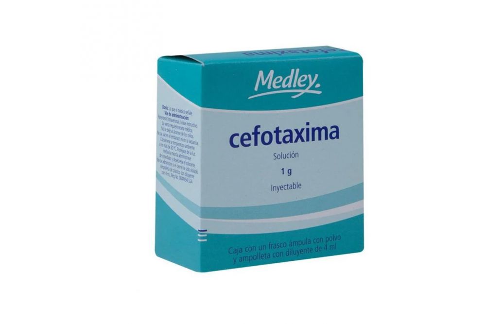 Cefotaxima 1 g Solución Inyectable Frasco Ámpula y Ampolleta -RX2