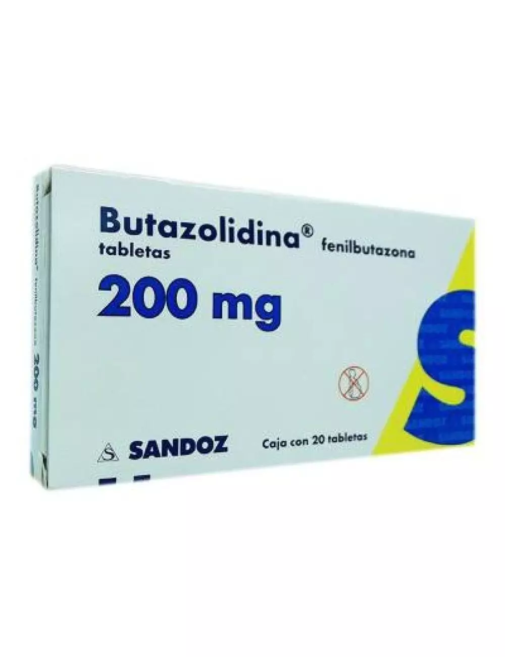 Butazolidina 200 mg Caja Con 20 Tabletas