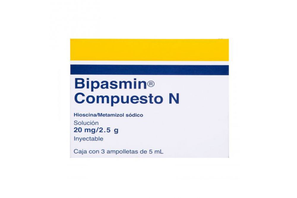 Bipasmin Compuesto 20 mg / 2.5 g Caja Con 3 Ampolletas De 5 mL