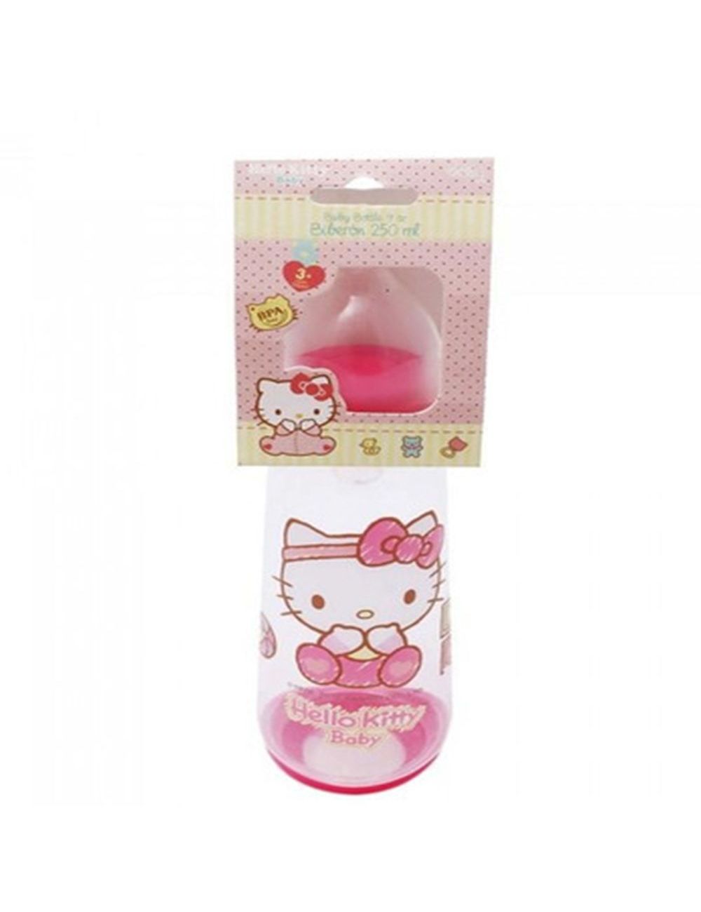 BIBERON HELLO KITTY DE 3M CON 250 Ml-BEBE