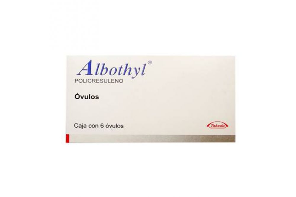 Albothyl 90 mg Caja Con 6 Óvulos