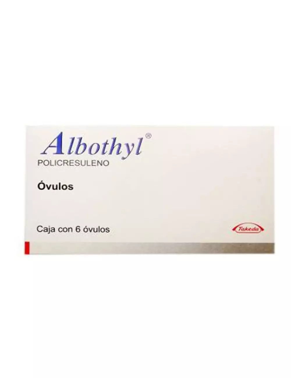 Albothyl 90 mg Caja Con 6 Óvulos