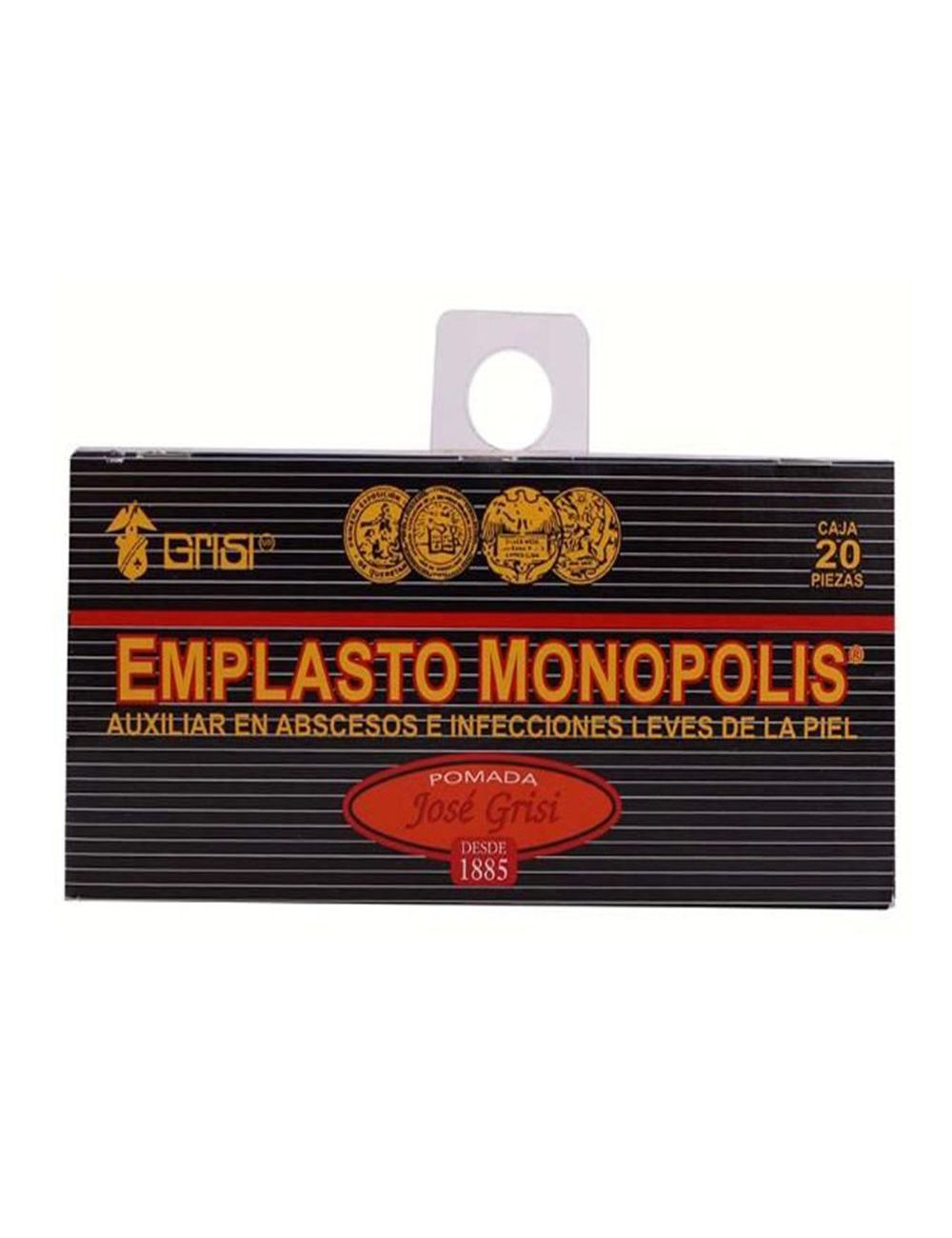 Emplasto Monopolis Pomada Caja Con 20 Piezas Emplasto Monopolis Pomada Caja Con 20 Piezas