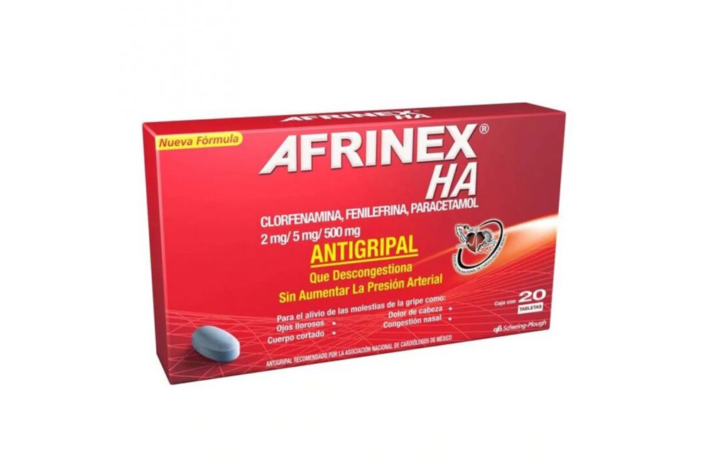 Afrinex HA Caja Con 20 Tabletas