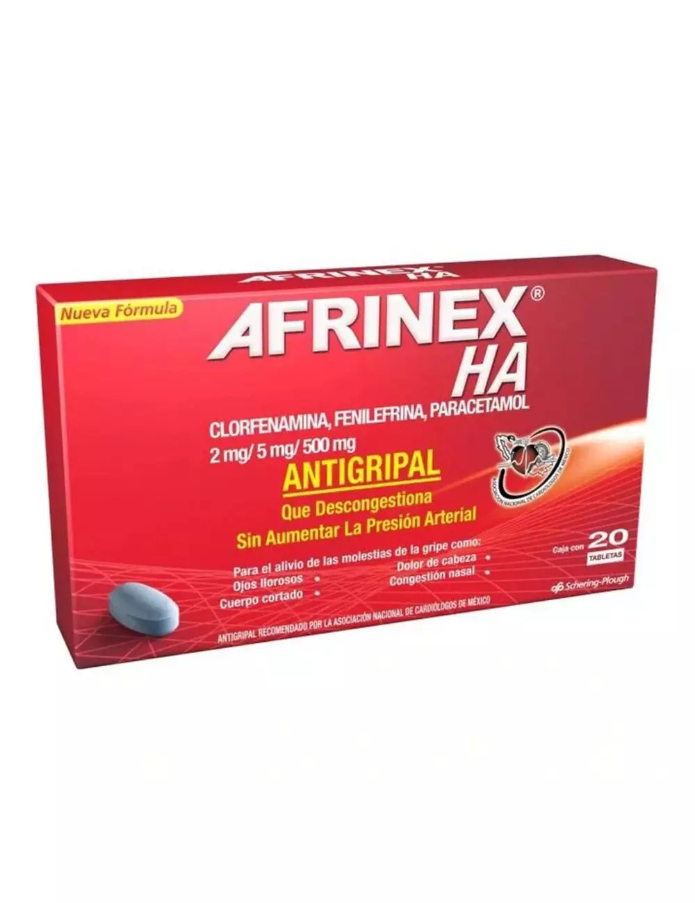 Afrinex HA Caja Con 20 Tabletas