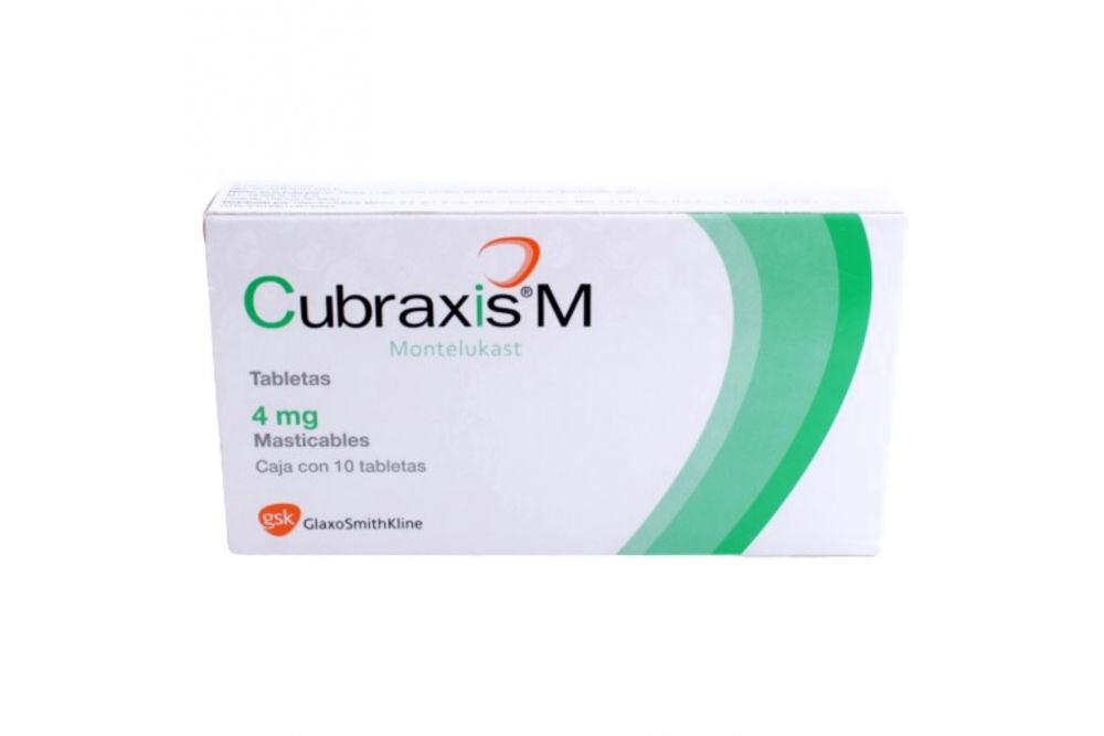 Cubraxis M 4mg Caja Con 10 Tabletas