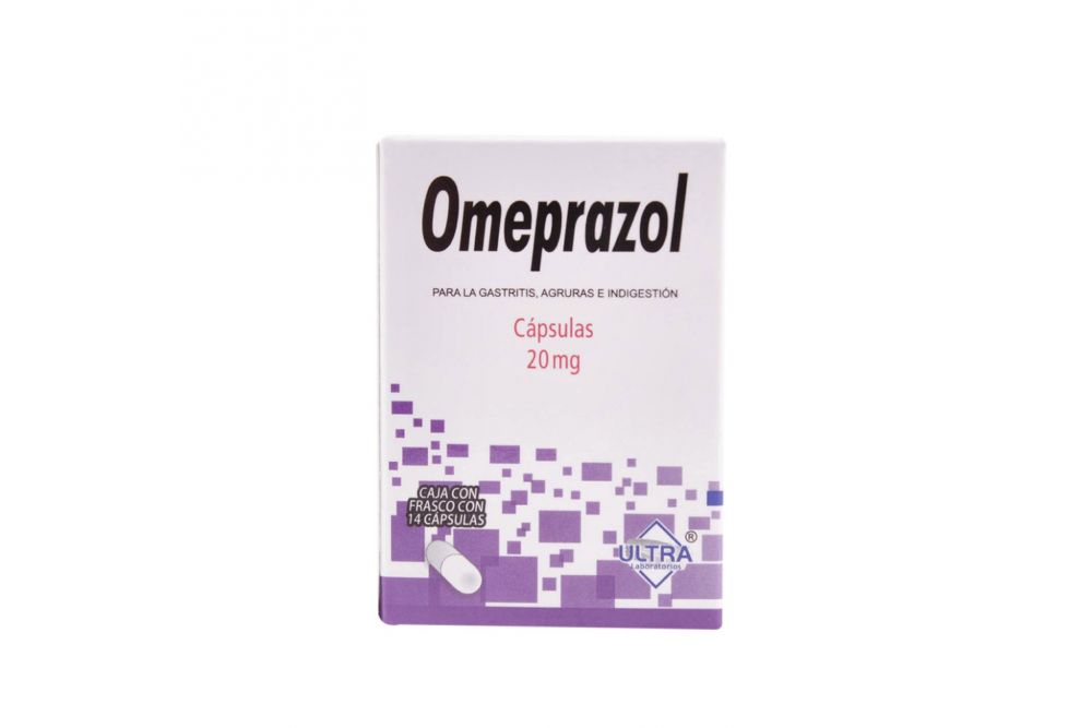 Omeprazol 20 mg Frasco Con 14 Cápsulas