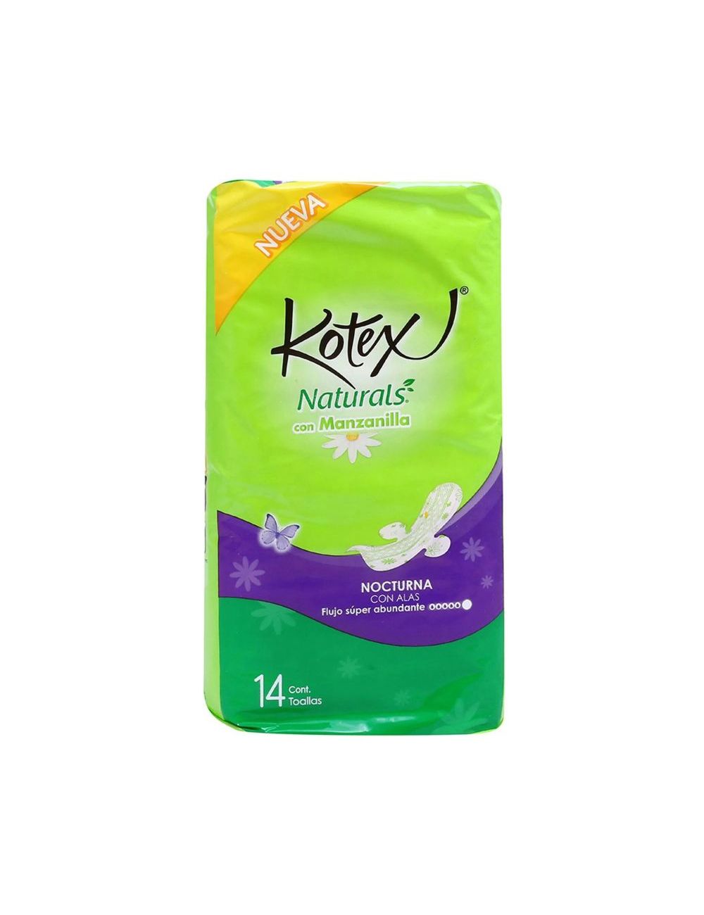 KOTEX MANZANILLA NOCTURNA C/ALAS C/14