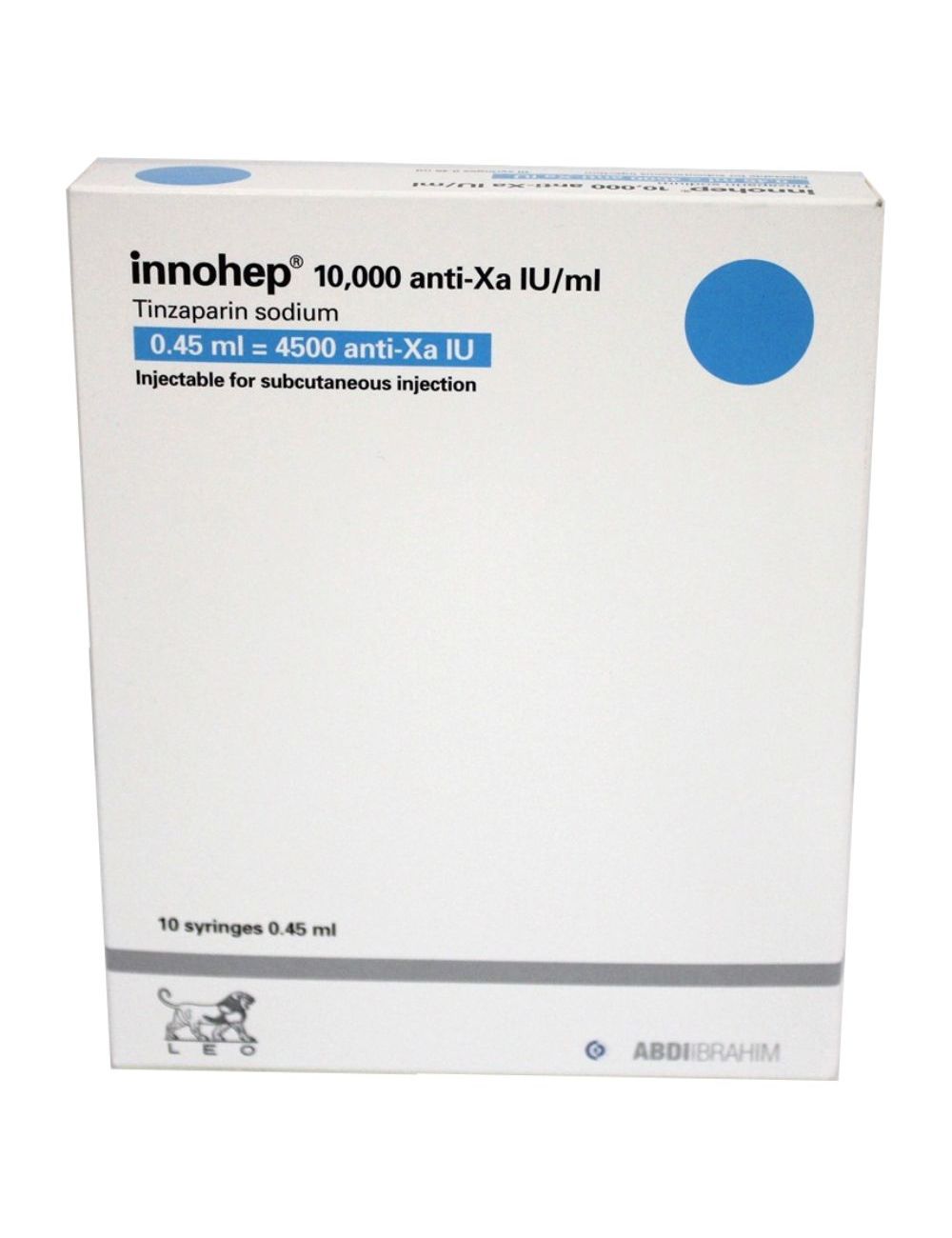 Innohep PFS 10000 a-Xa/Ui Caja Con 2 Jeringas Prellenadas De 0.5 mL - RX Innohep PFS 10000 a-Xa/Ui Caja Con 2 Jeringas Prellenadas De 0.5 mL - RX