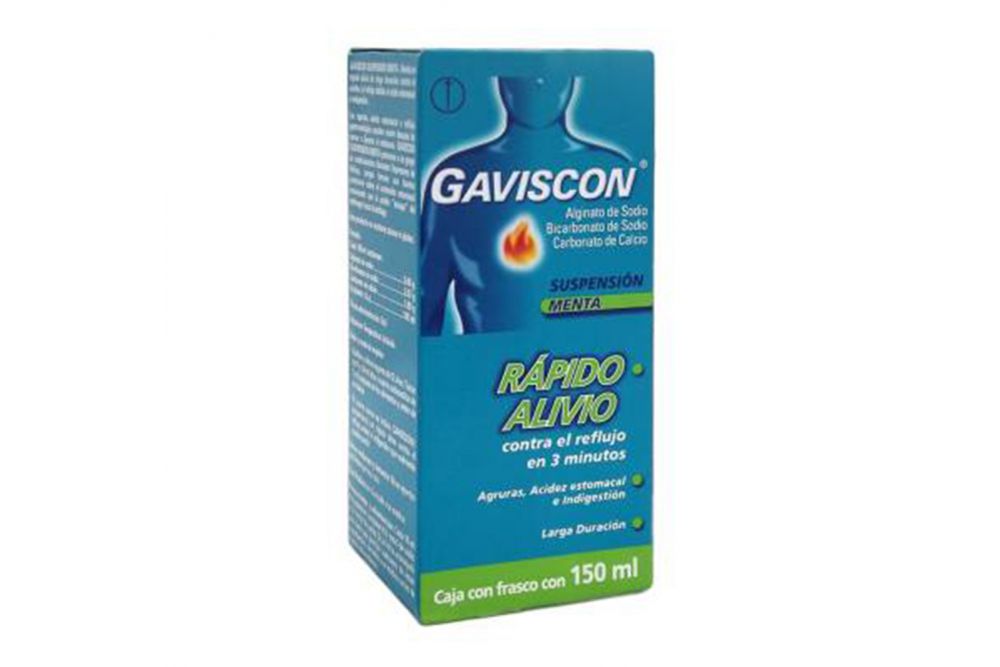 Gaviscon Suspensión Caja Con Frasco Con 150 mL Sabor Menta