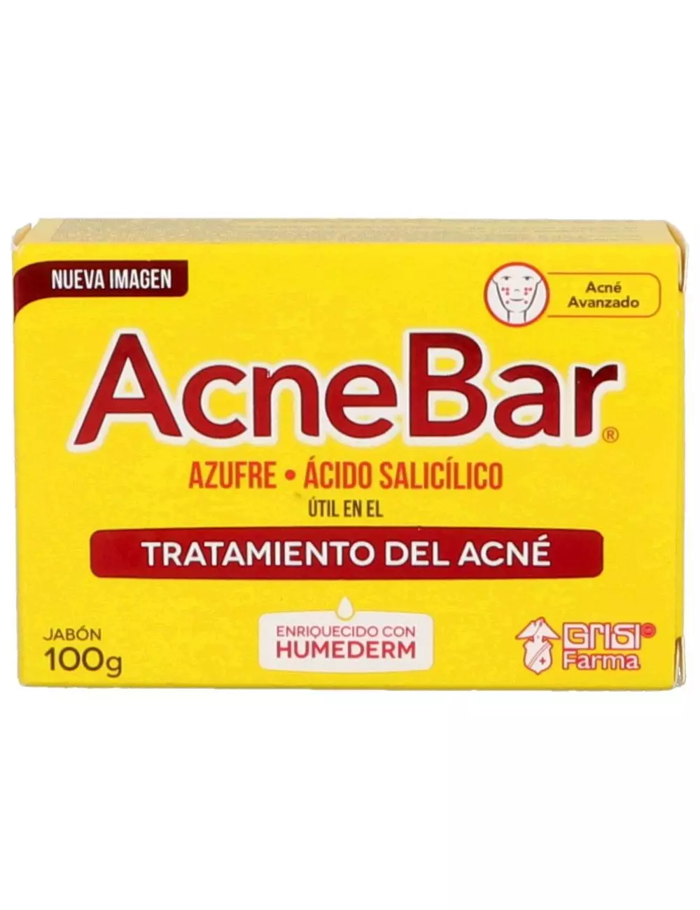 AcnéBar Jabón Caja Con Barra De 100g