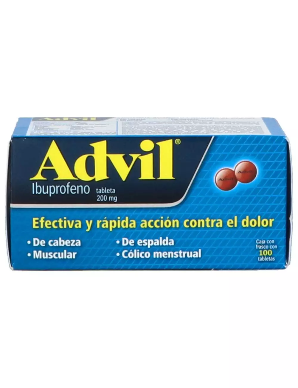 Advil 200 mg 100 Tabletas