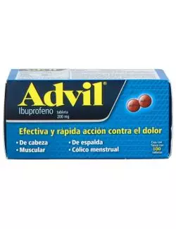 Advil 200 mg 100 Tabletas