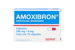 Amoxibron 500 mg/8 mg Caja Con 12 Cápsulas RX2