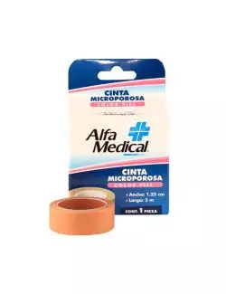 CINTA MICRO PORO ALDFA MEDICAL DE 1.25 CM