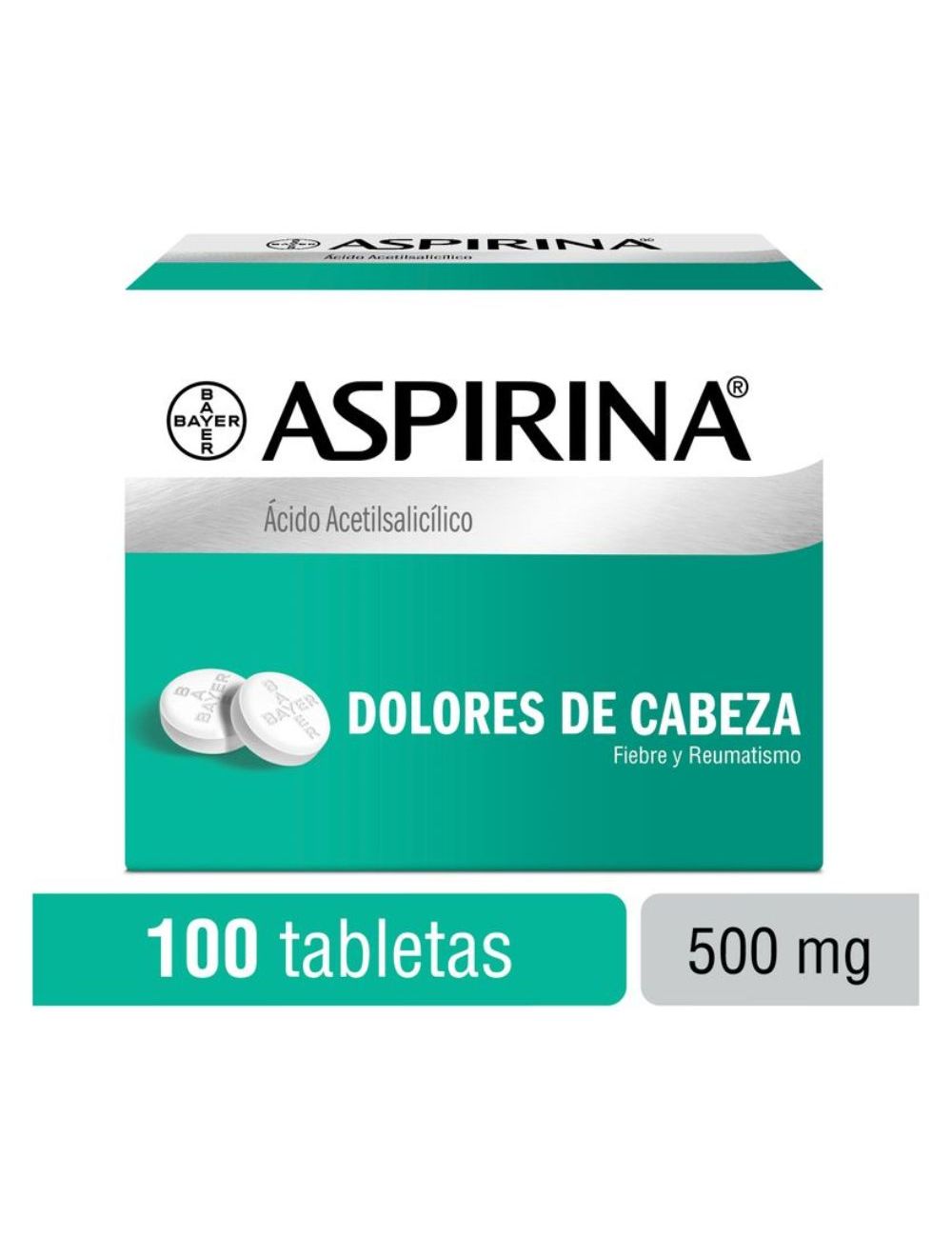 Aspirina 500 mg Caja Con 100 Tabletas Aspirina 500 mg Caja Con 100 Tabletas