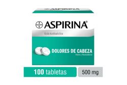 Aspirina 500 mg 100 Tabletas