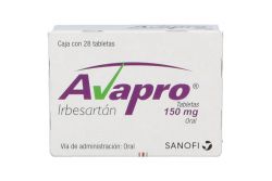 Avapro 150 mg Caja Con 28 Tabletas