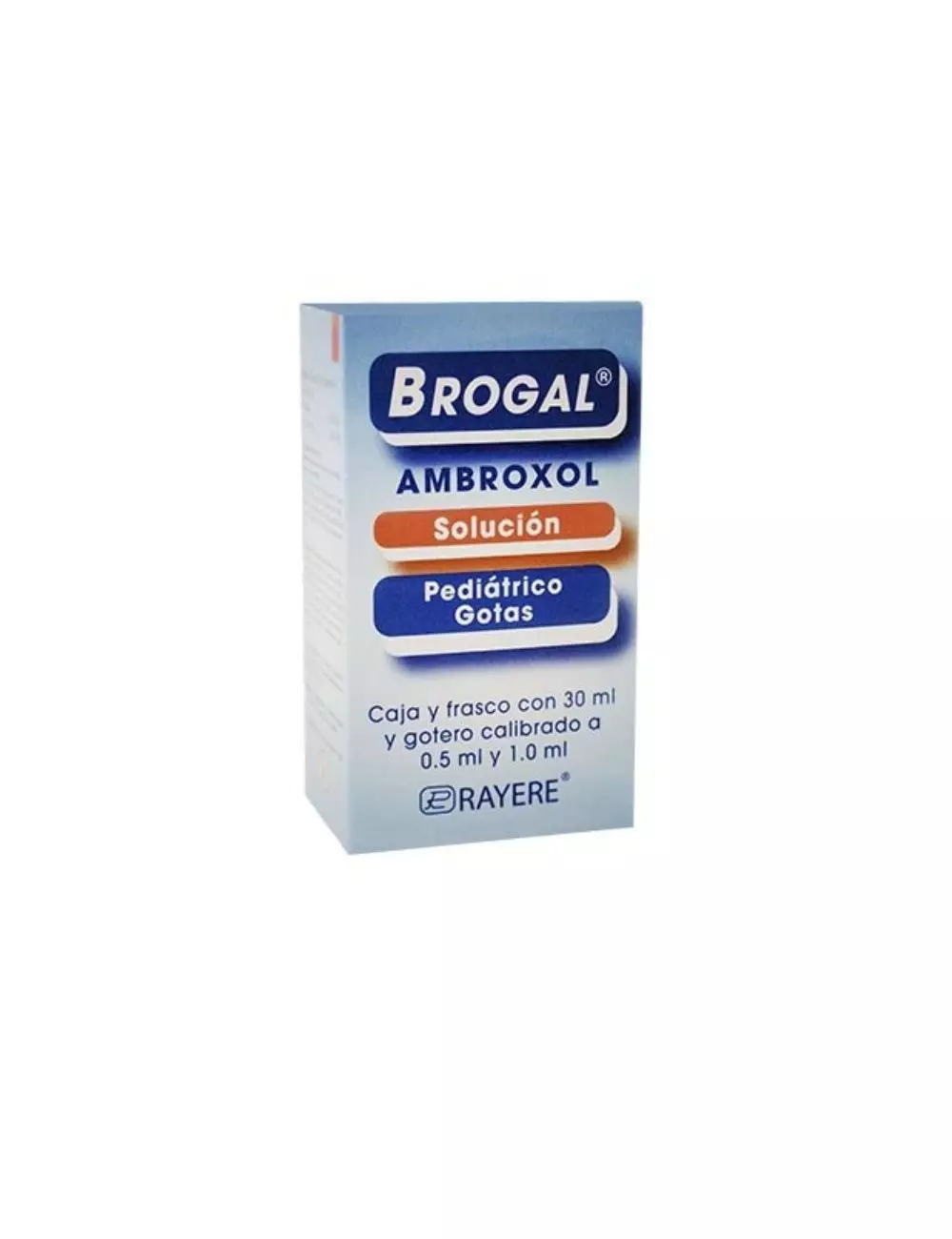 Brogal Pediatrico Caja y Frasco Gotero Con 30 mL Y Gotero Calibrado a 0.5 mL y 1.0 mL
