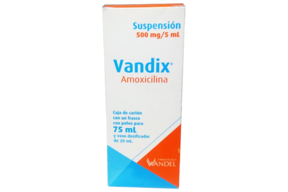 Amoxicilina 500 Mg Suspensión Caja Con Frasco Con 75 Ml - Rx2