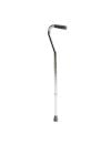 Baston Aluminio Mango Cuello De Ganso Plata 1 Pieza