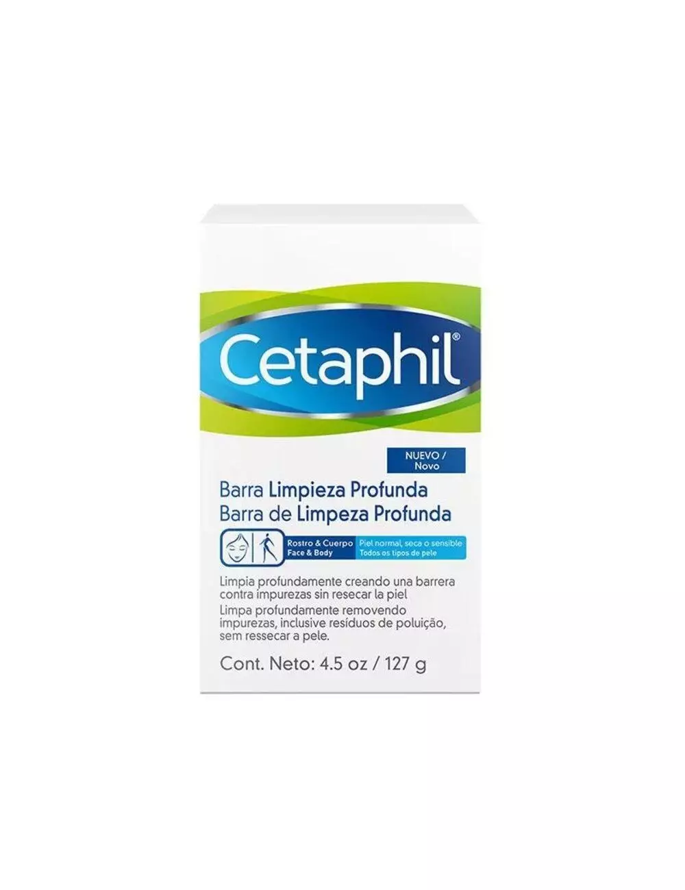 Cetaphil Barra Dermolimpiadora Caja Con 1 Jabón 127 g