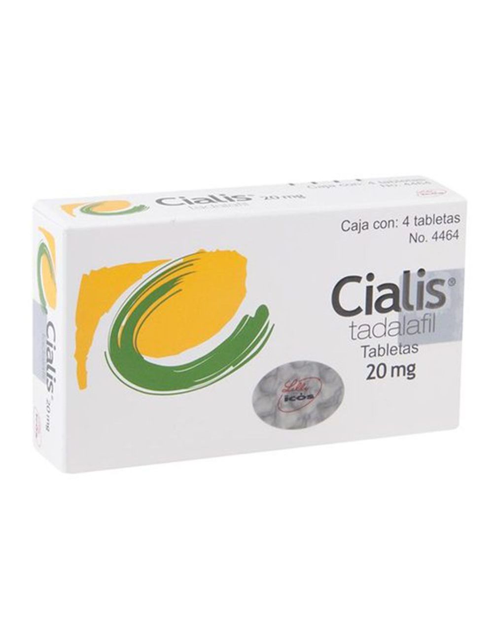 Cialis 20 mg Caja con 4 Tabletas