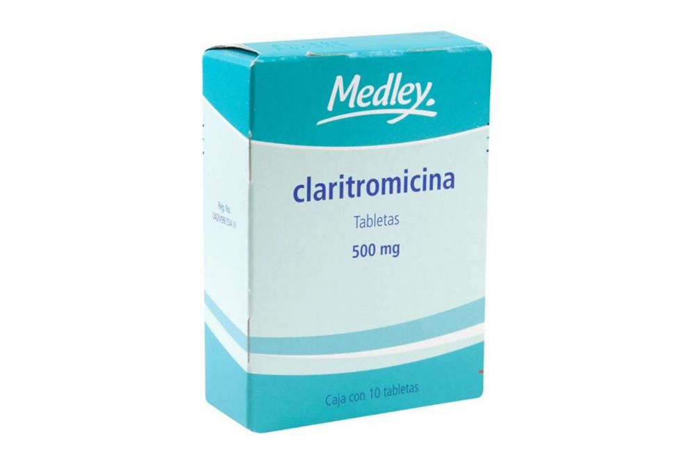 Claritromicina 500 mg Caja Con 10 Tabletas - RX2