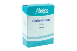 Claritromicina 500 mg Caja Con 10 Tabletas - RX2