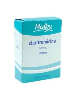 Claritromicina 500 mg Caja Con 10 Tabletas - RX2