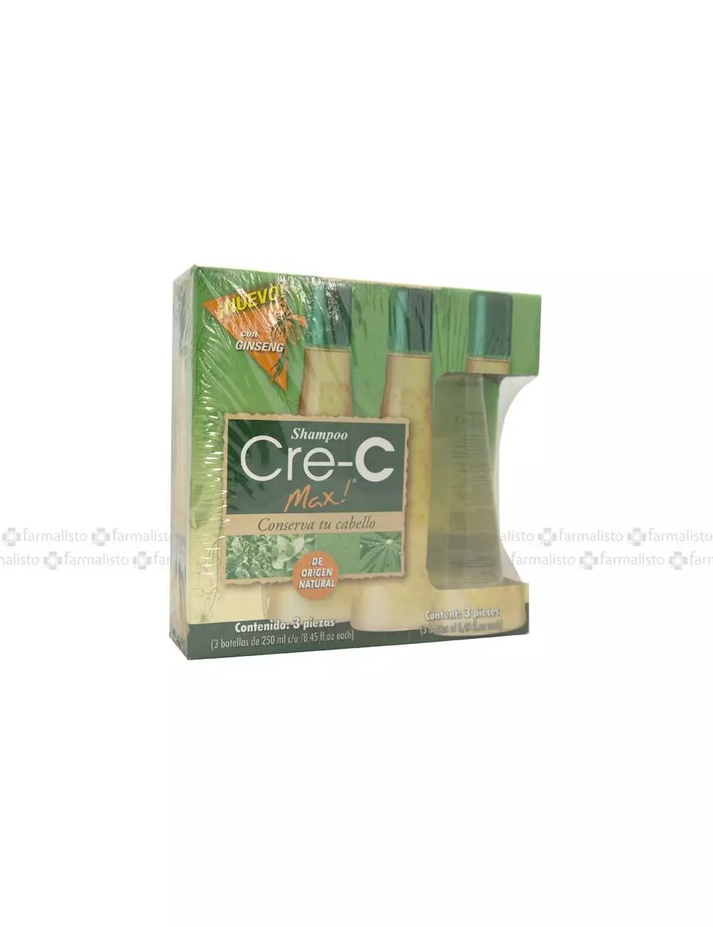 SHAMPOO CRE-CE MAX CAJA CON 3 PIEZAS