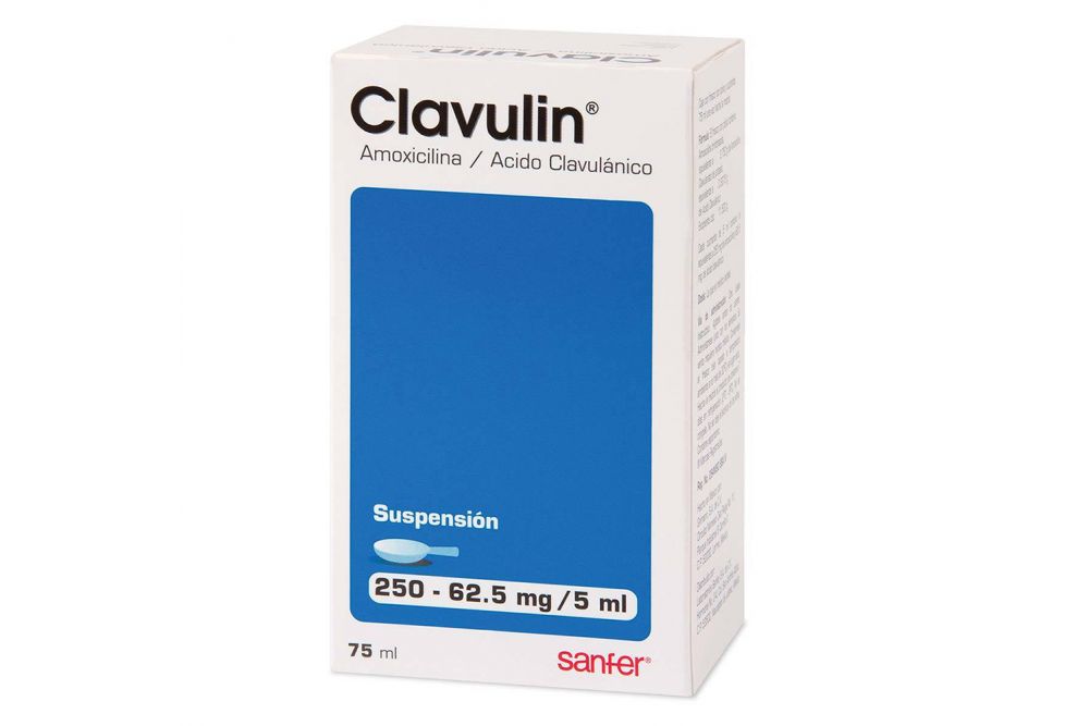 Clavulin 250 mg Suspensión Frasco Con 75 mL -RX2