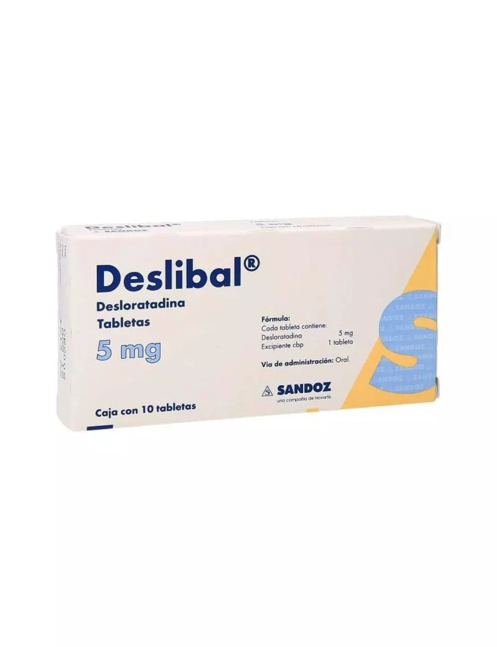 Deslibal 5 mg Caja Con 10 Tabletas