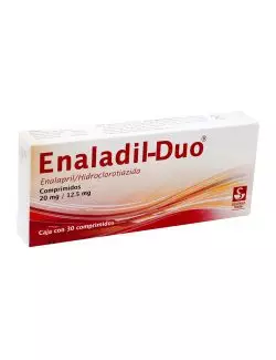 Enaladil-Duo® 20 mg/12.5 mg - Caja con 30 comprimidos | Enalapril/Hidroclorotiazida | Siegfried Rhein