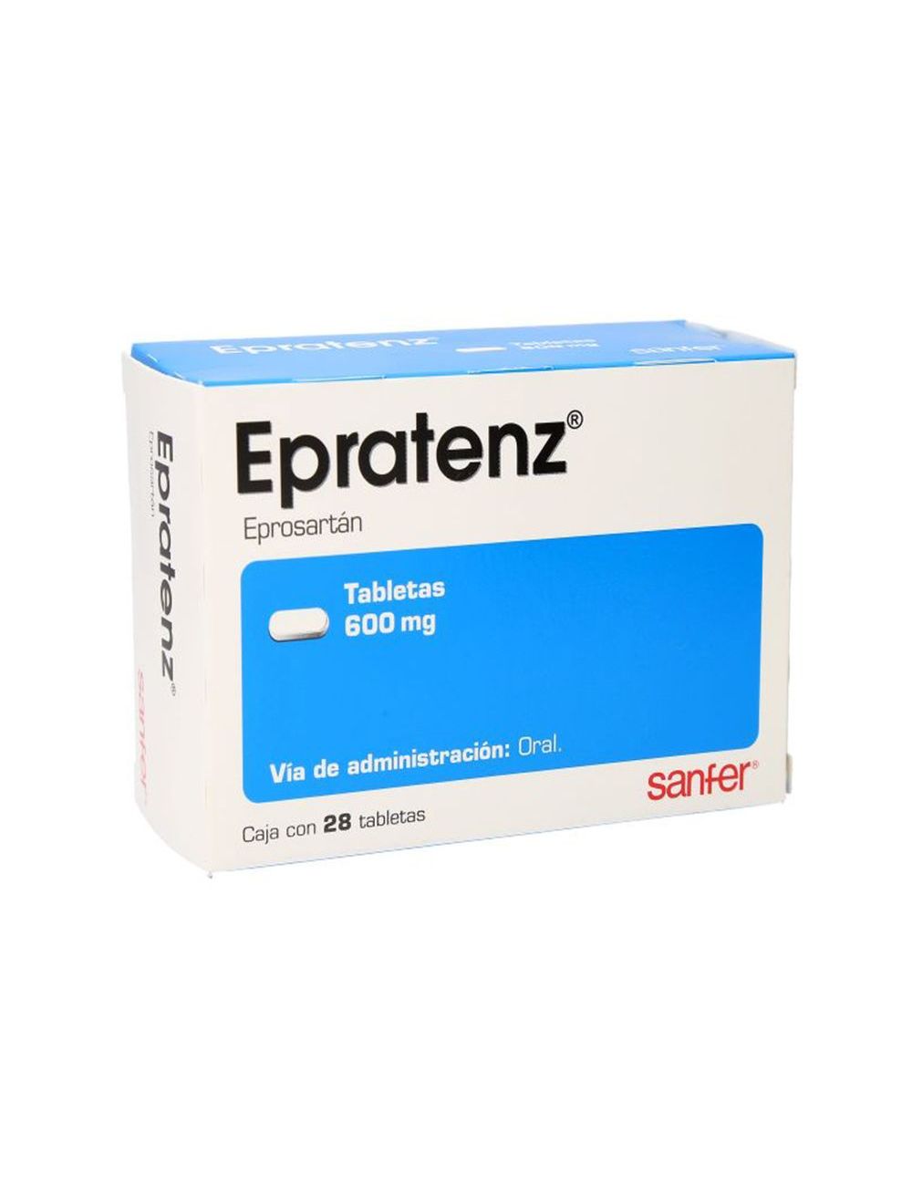 Epratenz 600 mg Caja Con 28 Tabletas