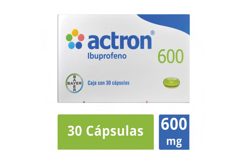 Actron 600 mg Caja Con 30 Cápsulas