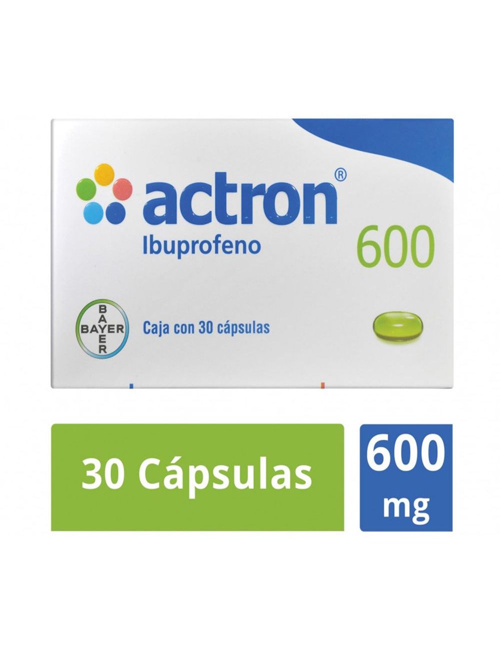 Actron 600 mg Caja Con 30 Cápsulas